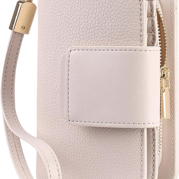 Small Leather Wallet RFID Blocking Compact Bifold Purse Women Wristlet - Picture 1 of 6